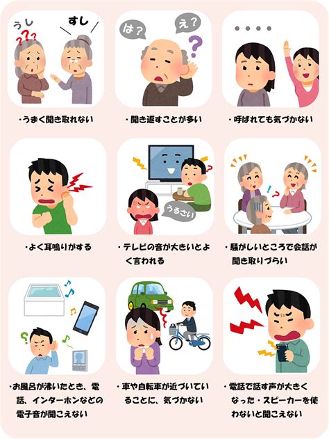難聴理解 イラスト – 耳が聞こえないイラスト – ZSMF