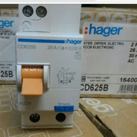Jual Elcb Rccb 2p 25a Hager Cd625b Jakarta Pusat Bursalistrik Tokopedia