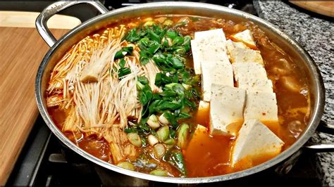 Kimchi Jjigae How I Make Kimchi Jjigae Homemade Korean Stew Recipe Youtube