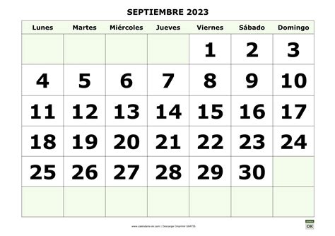 Plantilla Imprimible De Calendario De Septiembre De 2023 47 OFF