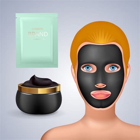 Fille De Mode Beaut Appliquer Un Masque Noir Au Charbon De Bois