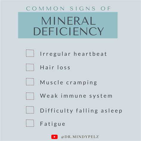 Common Signs Of Mineral Deficiency