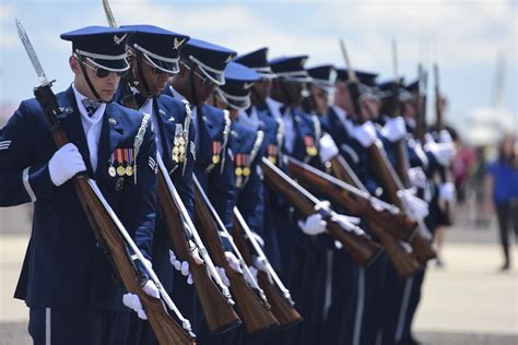 Air Force Honor Guard Drill Team Recruits Retains Inspires At Air Expo