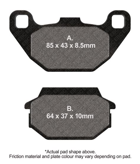 Ebc Scooter Disc Pad Set Black E Ebc Brakes Direct