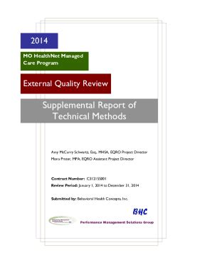 Fillable Online Dss Mo Supplemental Report Of Technical Methods Fax