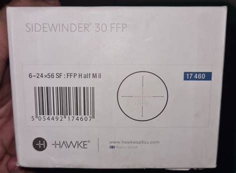 Hawke Sidewinder Scope Hawke Sidewinder 6 24x56 FFP Half Mil