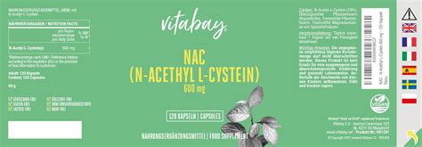 Vitabay NAC 600 Mg N Acetyl L Cystein 120 St Shop Apotheke