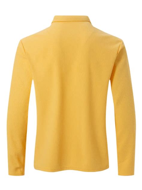 Waffle Shirt Mens Casual V Neck Pullover Long Sleeve Rugby Temu