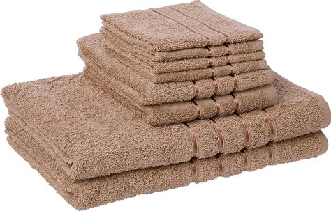 Amazon Lavish Home 8 Piece 100 Cotton Plush Bath Towel Set