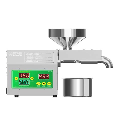 W Electric Oil Press Machine Cold Hot Pressing Modes Stainless Steel