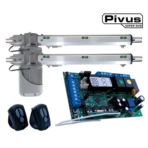 KIT MOTOR ABATIBLE PIVUS SUPER DUO 1 25 127V Puertas Automáticas Nodo