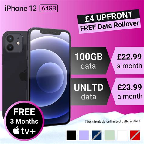 iPhone 12 128GB deals just £2 p/m more than 64GB on same 100GB data plans - Phones LTD