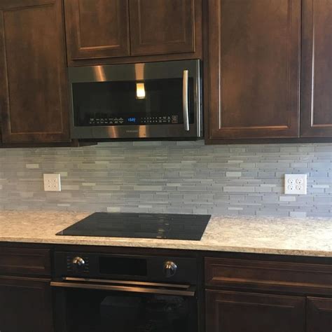 Glossy Backsplash Mosaic Tile Installed By Earthartstilellc Is The