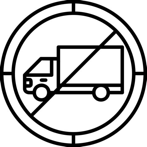 No Trucks Vector Icon 20463368 Vector Art At Vecteezy