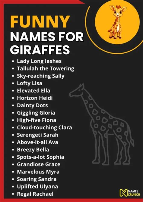 400+ Giraffe Names [Funny, Cute & Cool Ideas] - Names Crunch