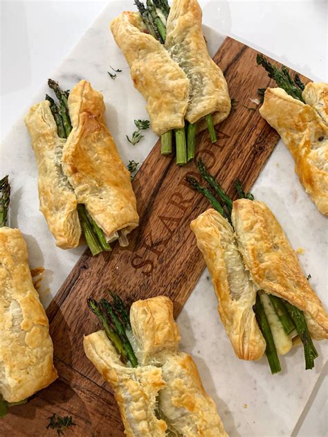 Brie Aspargus Prosciutto Puff Pastries — Pimentos And Peonies