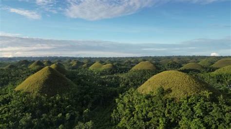 Chocolate Hills Bohol Which Depicted On Stock Footage Video (100% ...