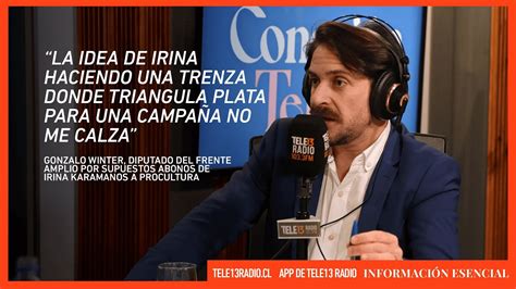 Diputado Winter Se Refiere A Los Presuntos Abonos De Irina Karamanos A