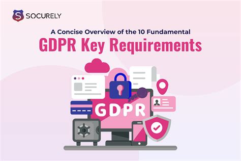 A Concise Overview Of The 10 Fundamental Gdpr Key Requirements Socurely