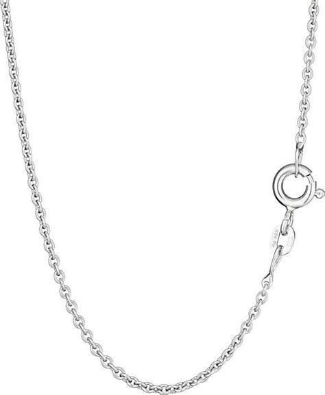 Chaîne Ronde En Maille Forçat En Argent Sterling 925Collier Massif De 1