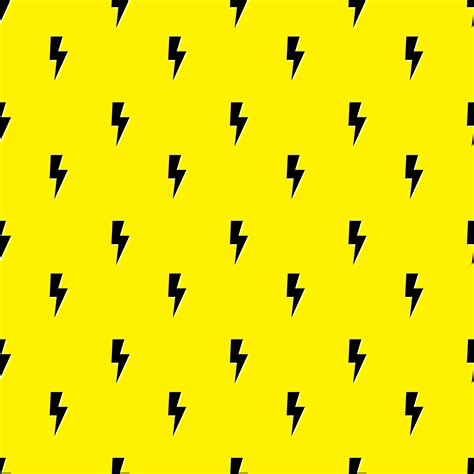 Thunder vector seamless pattern, wallpaper. Bolt symbol pattern. Yellow ...