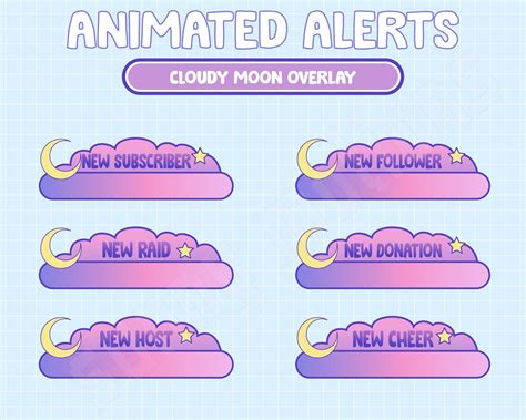 Animated Twitch Vaporwave Pink Purple Magical Cloudy Aesthetic Stream