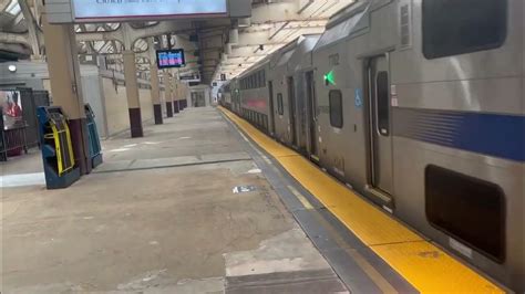 Nj Transit Northeast Corridor Local Train 3736 New York Departing