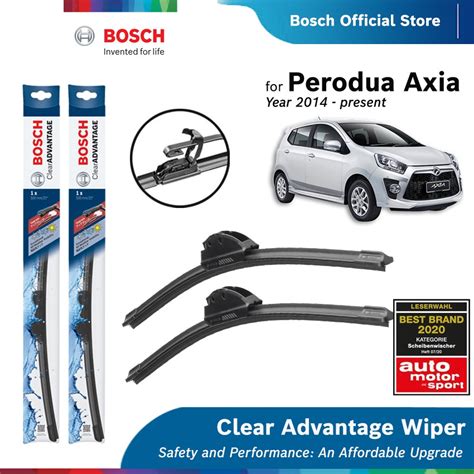 Bosch Clear Advantage U Hook Wiper Set For Perodua Axia Bca Bca