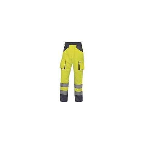 PANTALON DE TRAVAIL HAUTE VISIBILITÉ MACH2 COTON POLYESTER Jaune fluo