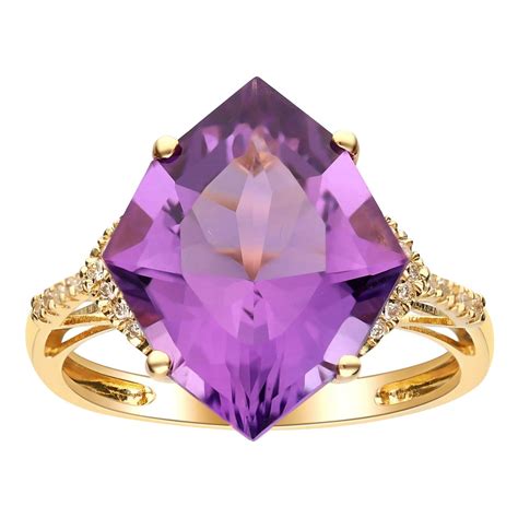 Karat Yellow Gold Carat Amethyst Gauthier Ring At Stdibs