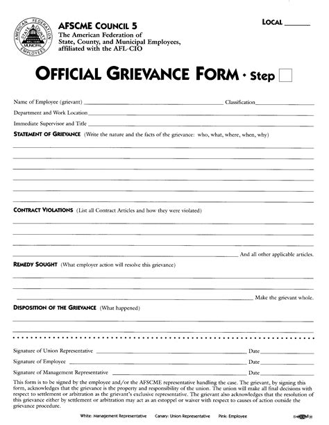 Writing An Effective Grievance Letter Document Templates