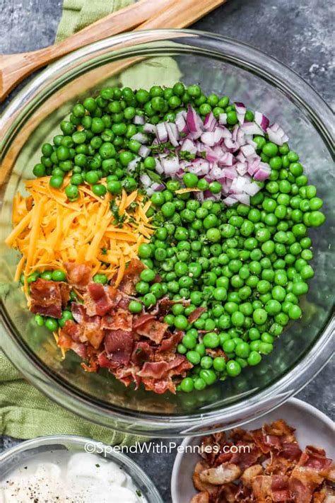 The Best Bacon Pea Salad Spend With Pennies