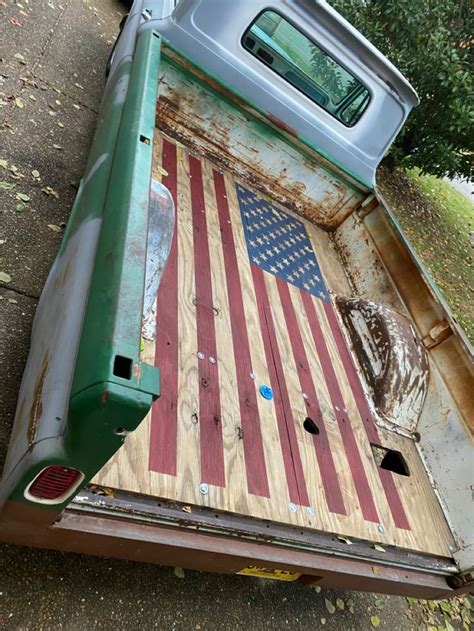 Truck Bed Flag | Pickup trucks, Truck bed, Wooden truck bedding