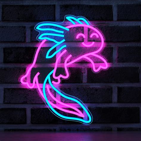 Axolotl T Ammonite Axolotl Neon Sign Led Neon Lights