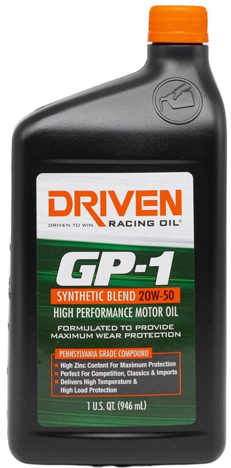 GP-1 20W-50 Synthetic Blend High-Performance Oil