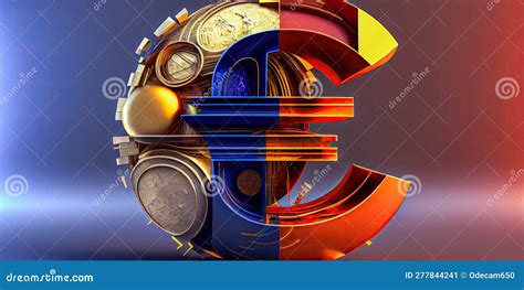 France and Currency Symbol Euro Concept Stock Illustration ...