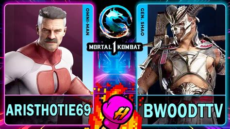 MK1 ArisThotle69 OMNI MAN VS BWoodTTV GENERAL SHAO Mortal Kombat 1