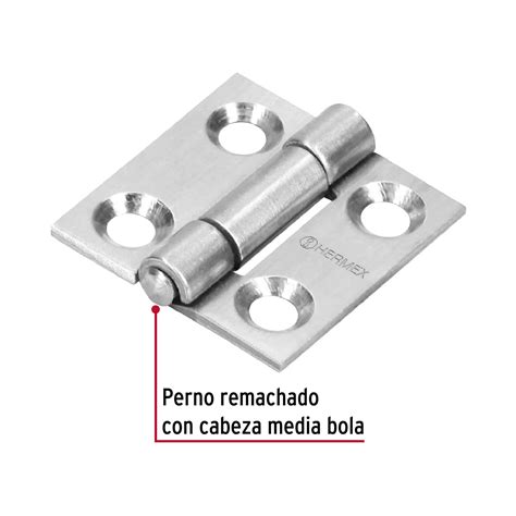 43199 BR 104 TRUPER Bisagra Rectangular 1 Acero Inoxidable Hermex