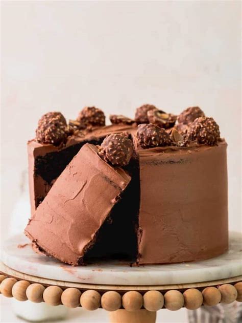 Chocolate Ferrero Rocher Truffle Cake Stephanie S Sweet Treats