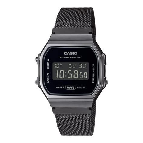 A168wemb 1bvt Vintage All Black Digital Watch Casio