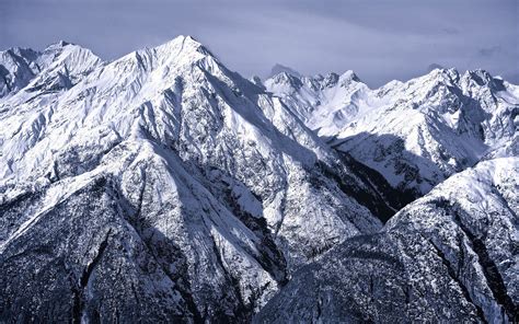 Papel De Parede Panorama Natureza Neve Inverno Passagem De