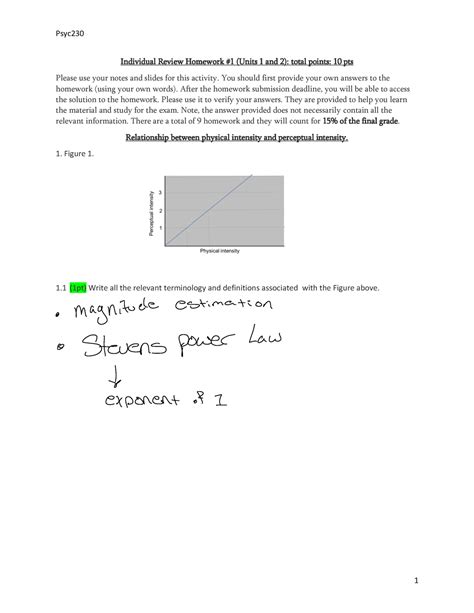 Individual Review Homework 1 For Students Individual Review Homework