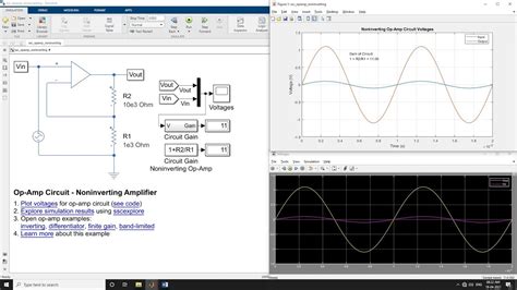 Design And Analysis Of Noninverting Amplifier Using Op Amp Matlab Simulink Youtube