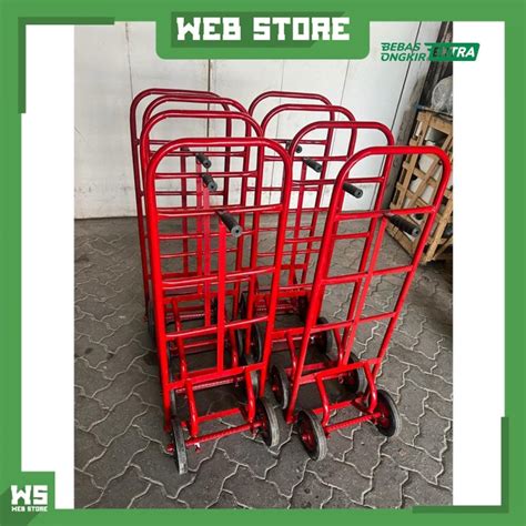 Jual Trolley Barang Troli Lorry Coca Cola Lori Barang Serbaguna Roda