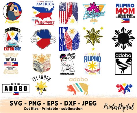 Filipino Svg Bundle Filipino Png Filipina Svg Philippines Etsy Canada