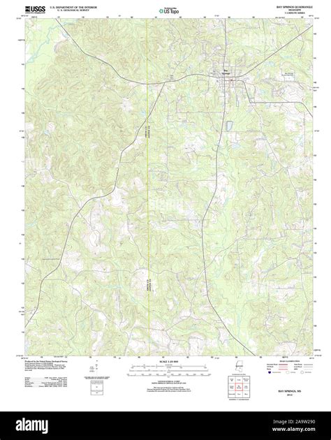 Map Of Bay Springs High Resolution Stock Photography And Images Alamy