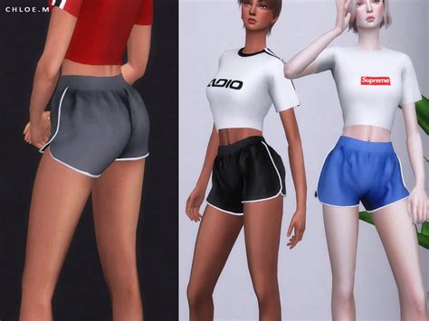 The Sims Resource ChloeM Sports Shorts