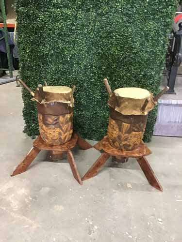 Vintage Primitive Drum ⋆ Movie Prop Rentals