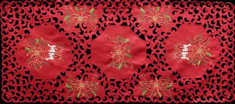 Amazon Creative Linens Holiday Christmas Embroidered Poinsettia