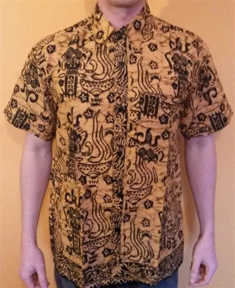 Mens Traditional Batik Shirts Short Sleeve Cool By Globalemporium1